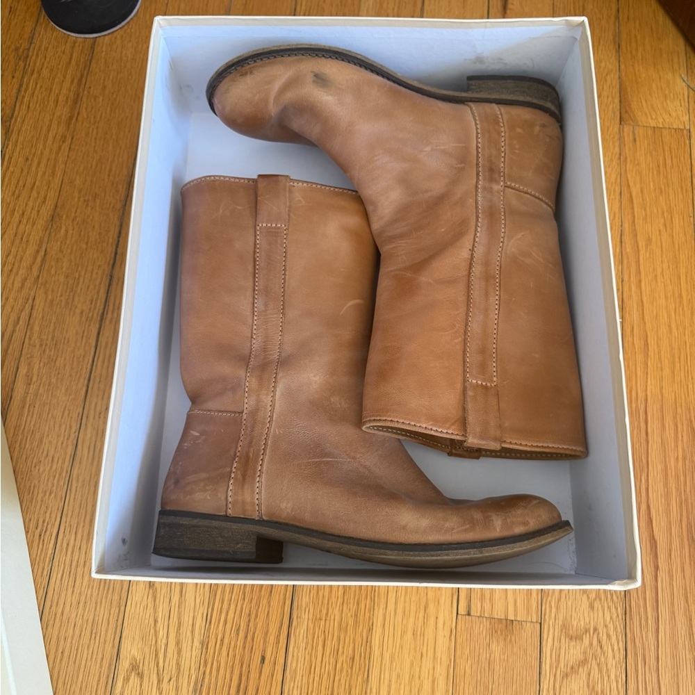 IVYLEE Simone tan Leather Boots